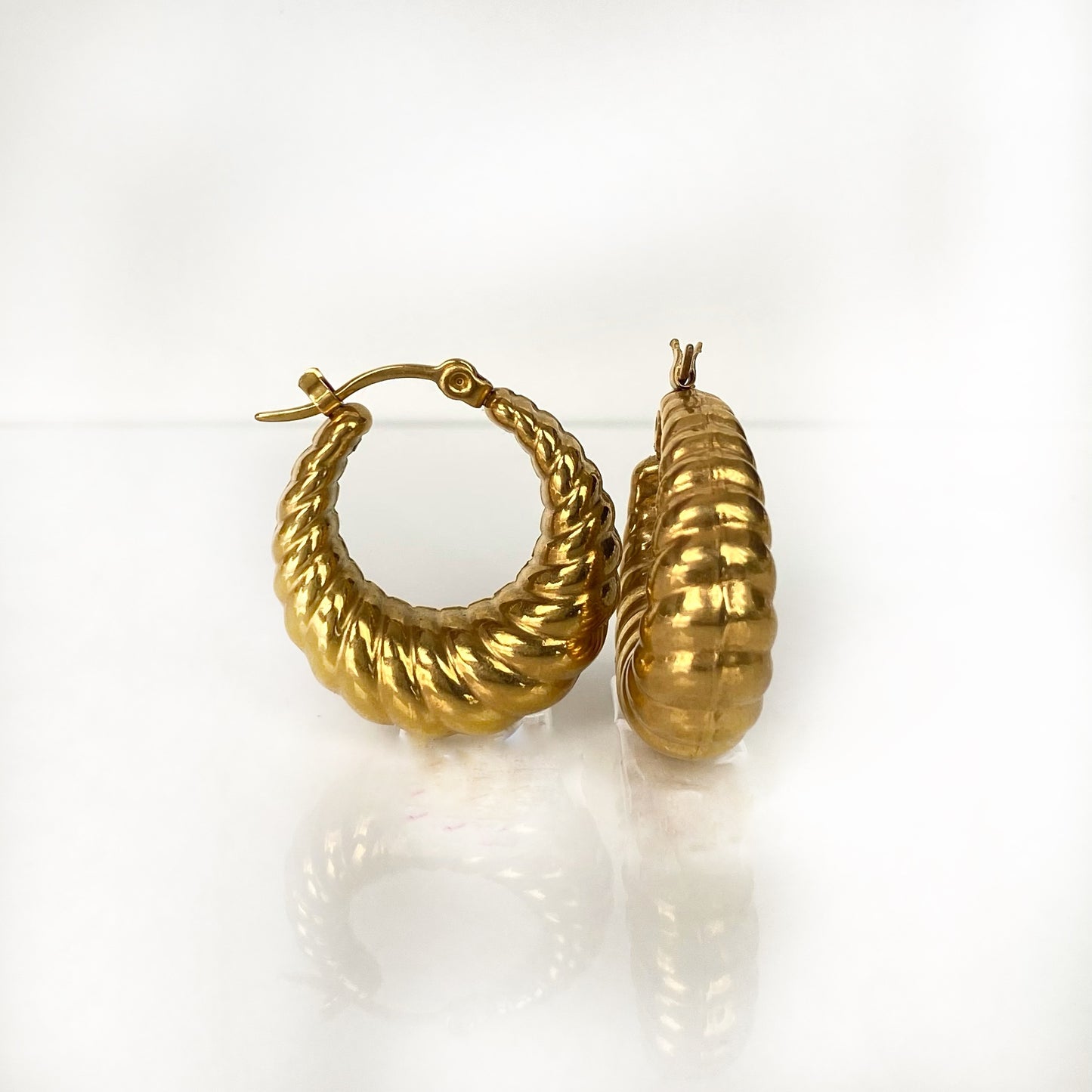 Everyday Croissant Hoop Earring