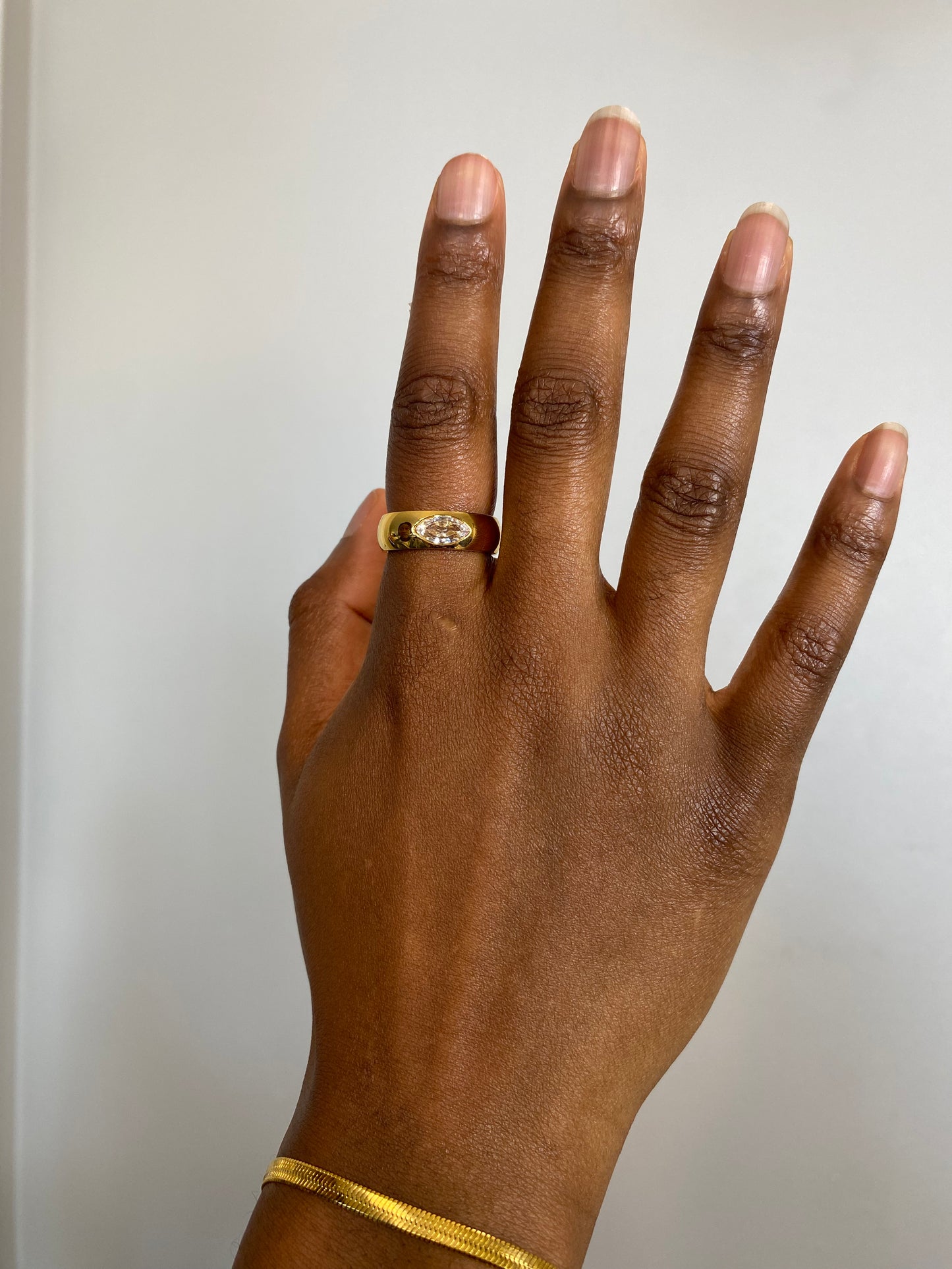 Lozenge stone Ring