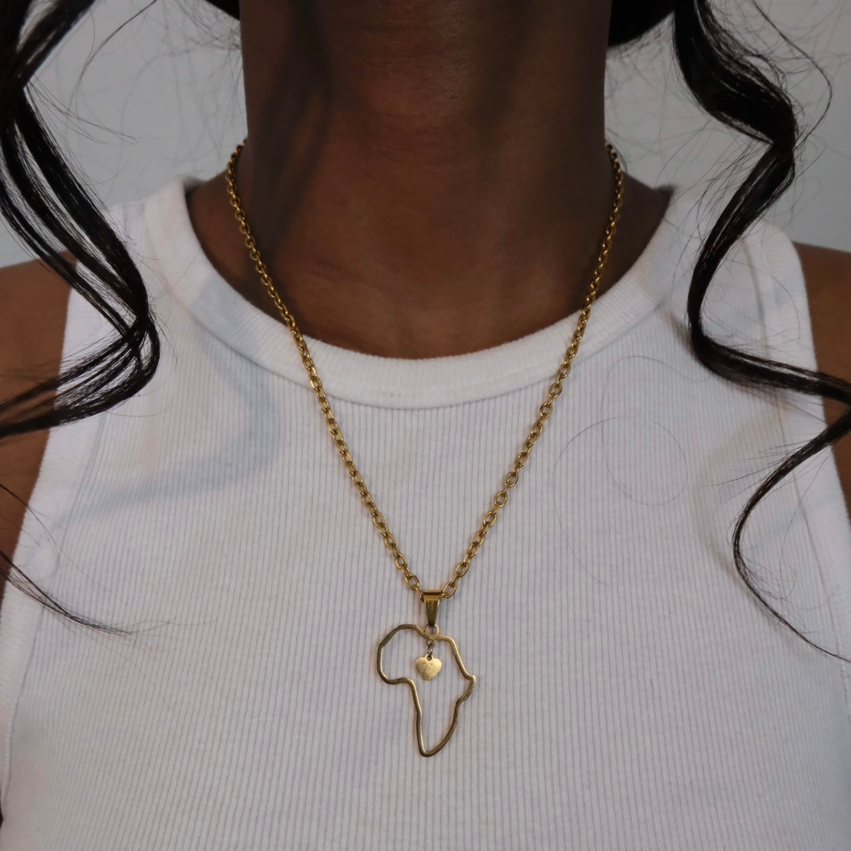 African heart necklace