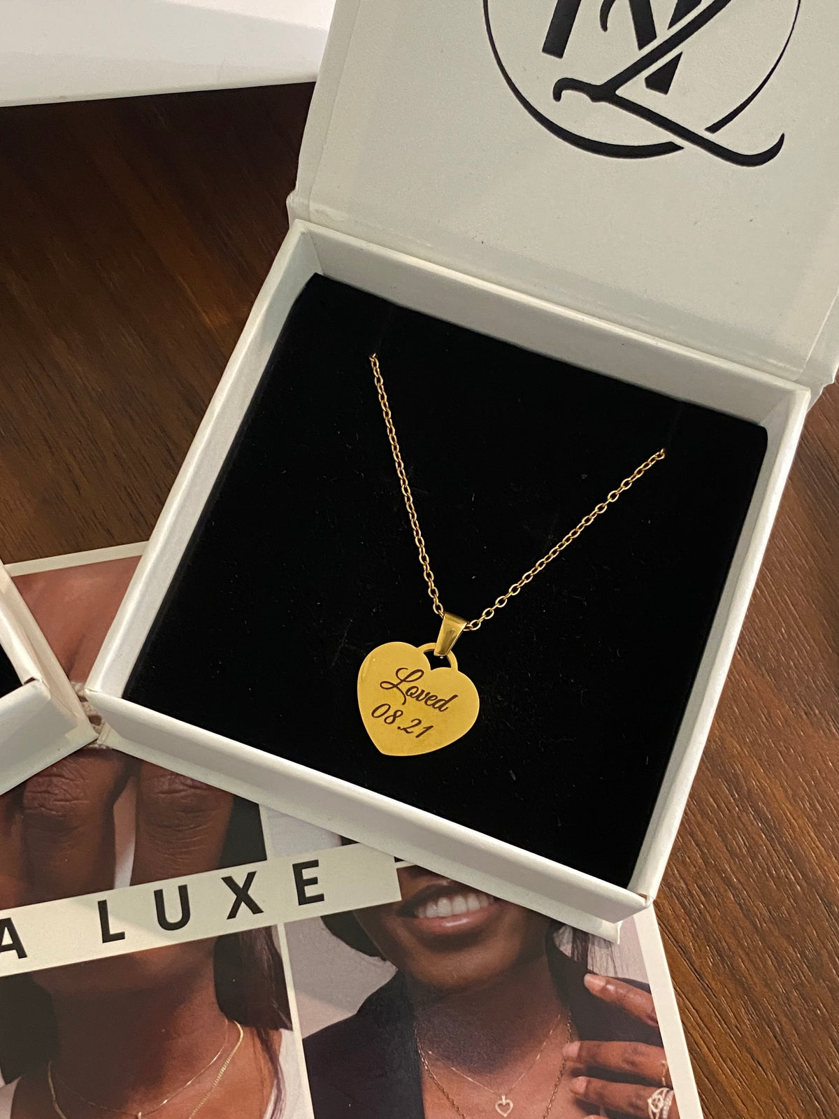 Engraved Heart Necklace