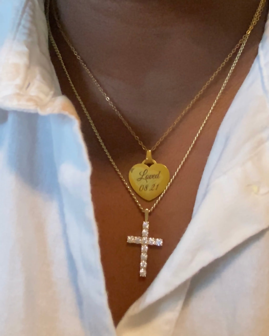 Engraved Heart Necklace