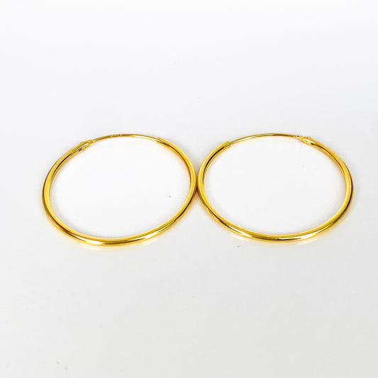 Lala Thin Hoop Earrings